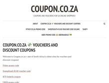 Tablet Screenshot of coupon.co.za