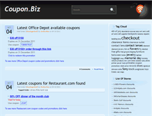 Tablet Screenshot of coupon.biz